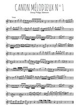 Canon mélodieux N°1 de Georg Philipp Telemann